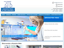 Tablet Screenshot of laboratoriopjb.com